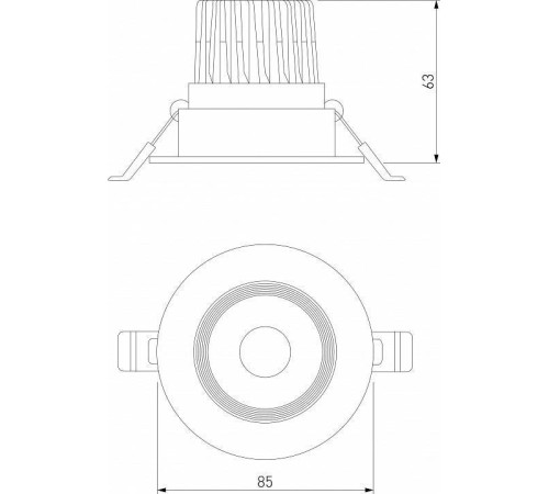 Встраиваемый светильник Elektrostandard Even a065459
