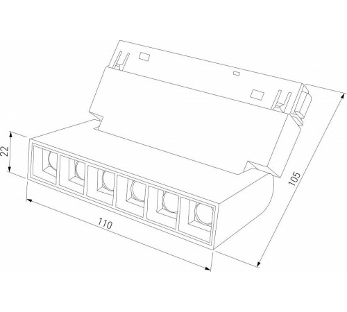 Накладной светильник Elektrostandard Slim Magnetic a066586