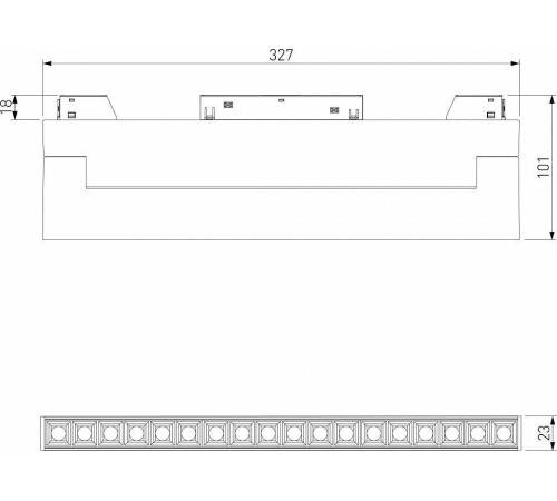 Накладной светильник Elektrostandard Slim Magnetic a066588