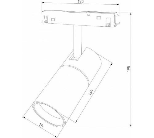 Накладной светильник Elektrostandard Slim Magnetic a066589