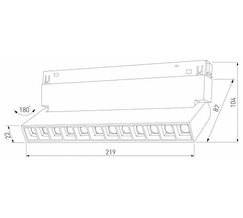 Накладной светильник Elektrostandard Slim Magnetic a067370