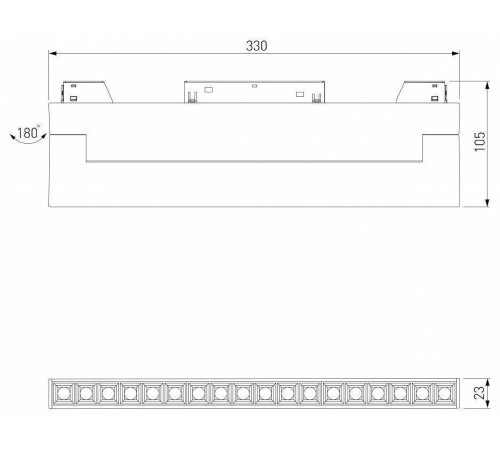 Накладной светильник Elektrostandard Slim Magnetic a067371