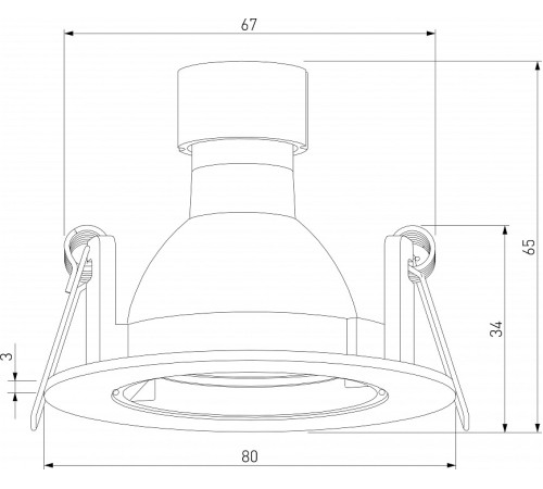 Встраиваемый светильник Elektrostandard Minnie a067709
