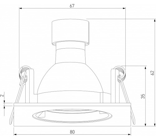 Встраиваемый светильник Elektrostandard Minnie a067710