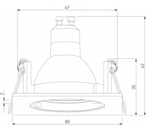 Встраиваемый светильник Elektrostandard Minnie a067711