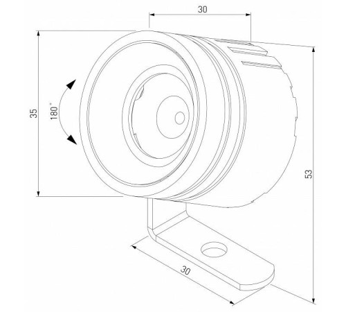 Настенный прожектор Elektrostandard Landscape a070269