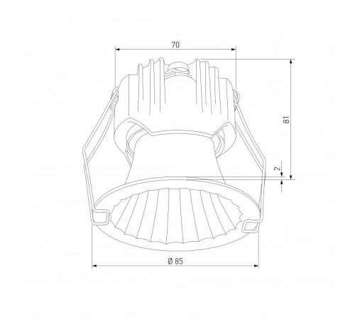 Встраиваемый светильник Elektrostandard Arco 15274/LED