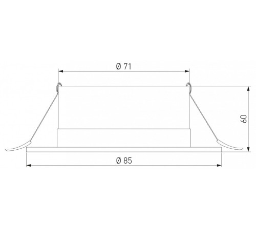 Встраиваемый светильник Elektrostandard Light LED 3003 35128/U