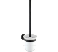 Ершик для унитаза Allen Brau Priority настенный керамический белый/черный матовый 6.31008-31