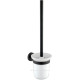 Ершик для унитаза Allen Brau Priority настенный керамический белый/черный матовый 6.31008-31