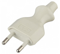 Вилка прямая ЭРА без заземления V2