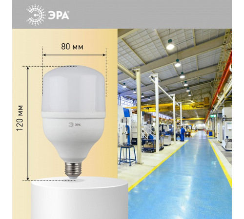 Лампа светодиодная Эра LED POWER T80-20W-4000-E27
