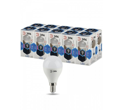 Лампа светодиодная Эра Стандарт LED P45-9W-840-E14