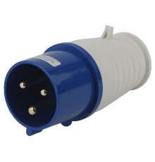 Вилка прямая ЭРА 2P+PE 32А IP44 V-32-2P-PE-IP44