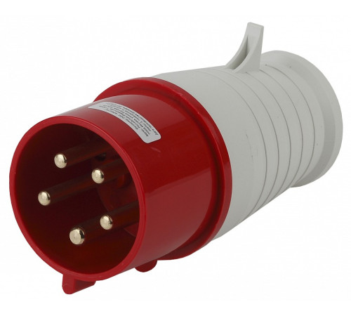 Вилка прямая 3P+PE+N Эра V-32-3P-PE-N-IP44