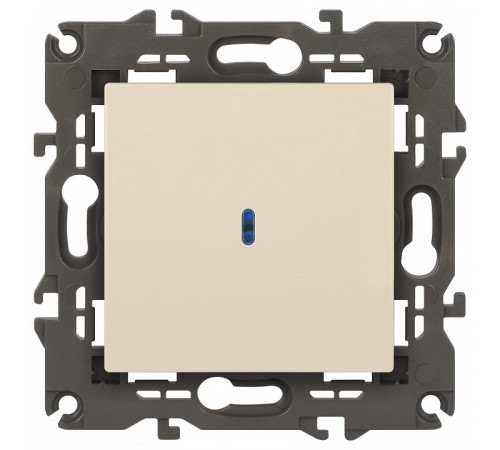 Выключатель одноклавишный с подсветкой без рамки Эра Эра Elegance 14-1102-02