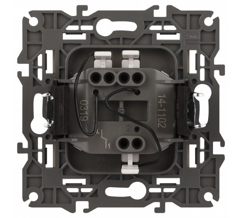 Выключатель одноклавишный с подсветкой без рамки Эра Эра Elegance 14-1102-02