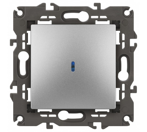 Выключатель одноклавишный с подсветкой без рамки Эра Эра Elegance 14-1102-03