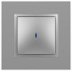 Выключатель одноклавишный с подсветкой без рамки Эра Эра Elegance 14-1102-03