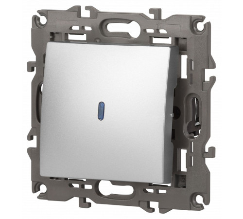 Выключатель одноклавишный с подсветкой без рамки Эра Эра Elegance 14-1102-03