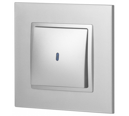 Выключатель одноклавишный с подсветкой без рамки Эра Эра Elegance 14-1102-03