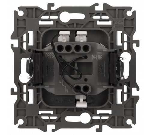 Выключатель одноклавишный с подсветкой без рамки Эра Эра Elegance 14-1102-03