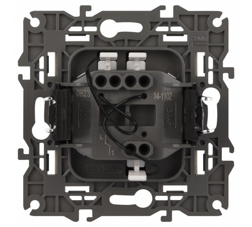 Выключатель одноклавишный с подсветкой без рамки Эра Эра Elegance 14-1102-04