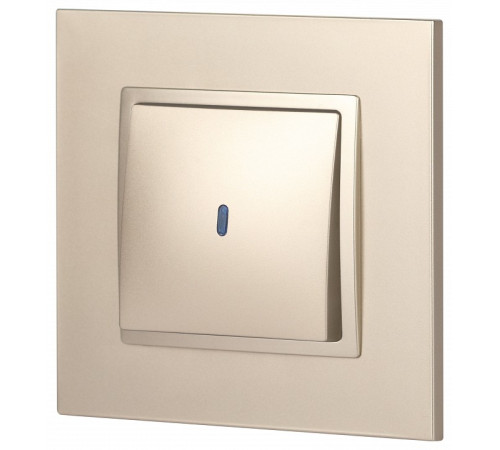 Выключатель одноклавишный с подсветкой без рамки Эра Эра Elegance 14-1102-04