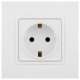 Розетка с заземлением и со шторкой, без рамки Эра Эра Elegance 14-2102-01