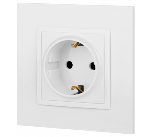 Розетка с заземлением и со шторкой, без рамки Эра Эра Elegance 14-2102-01