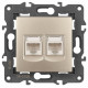 Розетка Ethernet RJ-45 без рамки Эра Эра Elegance 14-3108-04