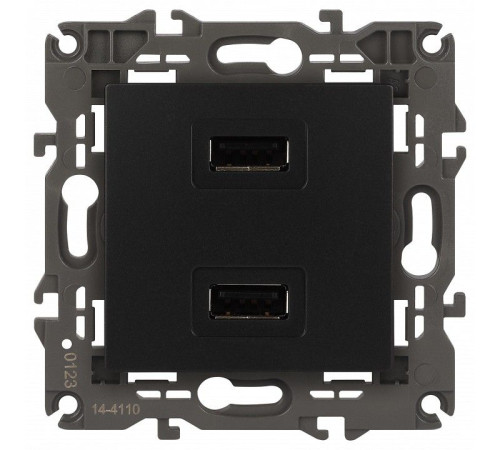 Розетка 2хUSB type A без рамки Эра Эра Elegance 14-4110-05