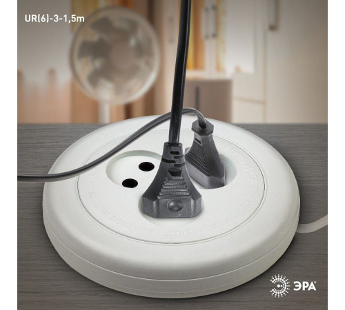 Удлинитель Эра UR(6)-3-1,5m