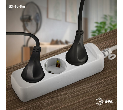 Удлинитель Эра UX-3e-5m