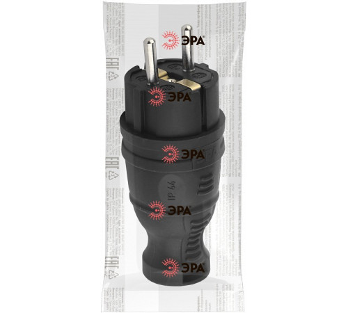 Вилка прямая с заземлением Эра V8-B-IP44