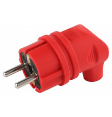 Вилка угловая с заземлением Эра  V9-RED-IP44