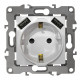 Розетка с заземлением и со шторкой и 2хUSB, без рамки Эра Эра 12 12-4109-01