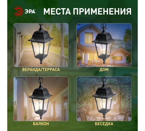 Подвесной светильник Эра НСУ 04-60-001 черный