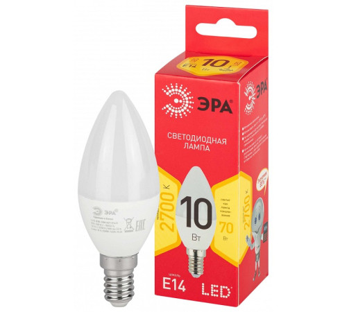 Лампа светодиодная Эра LED B35-10W-827-E14 R