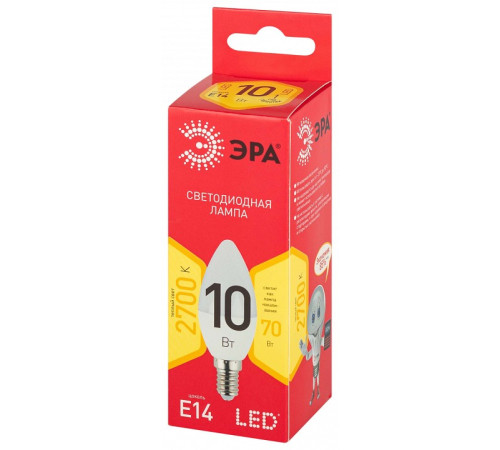 Лампа светодиодная Эра LED B35-10W-827-E14 R