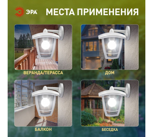 Светильник на штанге Эра НБУ 07-40-002 «Дели 2» белый