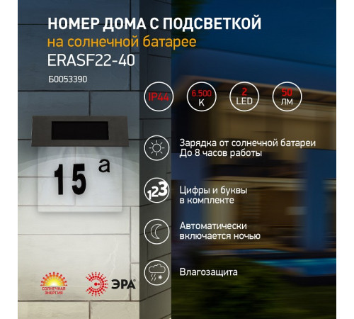 Подсветка номера Эра ERASF22-40