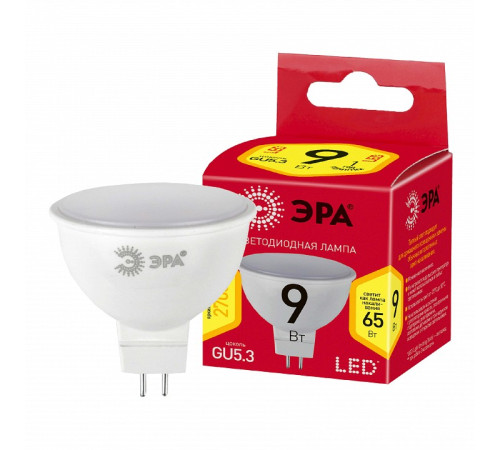 Лампа светодиодная Эра LED MR16-9W-827-GU5.3 R