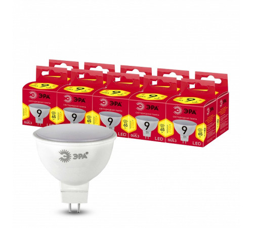 Лампа светодиодная Эра LED MR16-9W-827-GU5.3 R