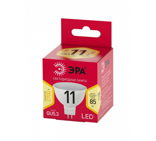 Лампа светодиодная Эра LED MR16-11W-827-GU5.3 R