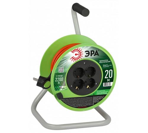 Удлинитель Эра RP-4e-3х1.0-20m