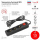Удлинитель с выключателем Эра UX-3es-1,5m-B
