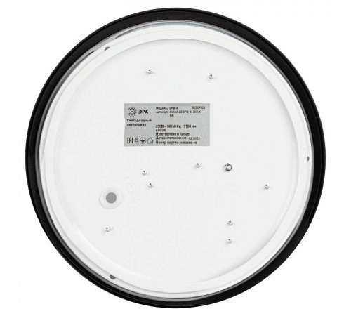 Накладной светильник Эра Relict Relict 22 SPB-6-20 4К BK