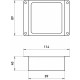 Светильник для потолка Грильято Эра SPO-646-3-5K-B6