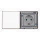 Блок с розеткой и выключателем Эра Эра Эксперт 11-7521-01